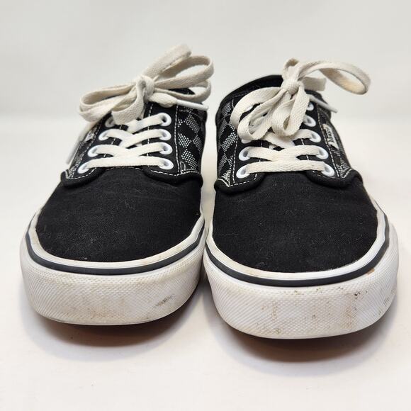 Vans Mens Atwood Black White Checkered Skater Shoes Sneakers Size 7.5 Canvas - Picture 4 of 9